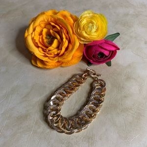 Gold-Tone Woven Ring Bracelet